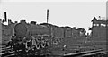 On the GC line, three locomotives coupled cross the ECML at  Retford