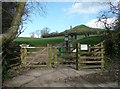 The gate to the path up to Glastonbury Tor