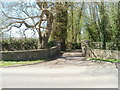 Gated entrance to Llancayo House