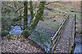 Mid Devon : Footbridge over Combe Water