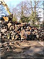 SJ9594 : Pile of rubble by Gerald England