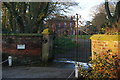 The gates to Warton Hall