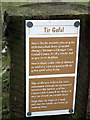 Tir Gofal (Land Care) sign near Moelgolomen