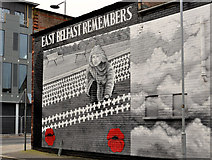 J3574 : Mural, Ballymacarrett, Belfast (1) by Albert Bridge