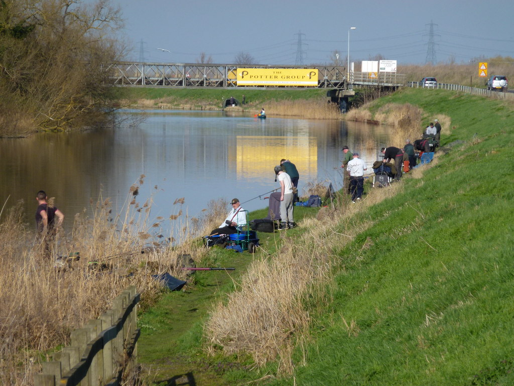 Fishing match on the River Great Ouse © Richard Humphrey :: Geograph Britain and Ireland