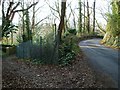 Junction of footpath with Kew Lane