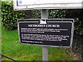 Information board, Fivemiletown Methodist Church