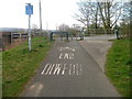 End of cycle route, Forgeside Road, Forgeside