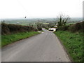 View downhill along Castle Hill