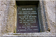 NO8198 : Dalmaik Church by Alan Findlay