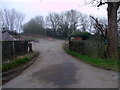 SU1599 : Entrance to track to Totterdown Farm, Totterdown Lane by Vieve Forward