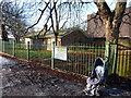 SJ8292 : Disused caretaker's bungalow and an abandoned pushchair by Phil Champion