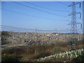 Northfleet West Grid Substation seen from the A2