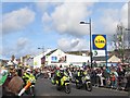 PSNI outriders leading the Downpatrick St Patrick