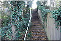 Steps on the footpath from The Quarries