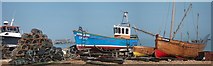 TR3752 : Fishing boats on Deal beach by Oast House Archive