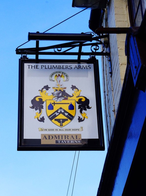 The Plumbers Arms (3) - sign, 76 Wylds... © P L Chadwick :: Geograph ...