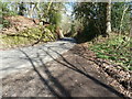 French Lane rounding French Hill on the left