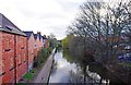 Worcester & Birmingham Canal looking southwest from Park Street Bridge, Worcester