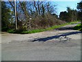 Footpath south from bend on Binsted Lane