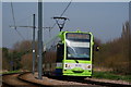 TQ3468 : Tram in South Norwood Country Park by Peter Trimming