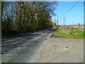 Yapton Lane going north from the drive to Walberton Farm