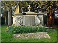 Decorative chest tomb, St Andrews churchyard