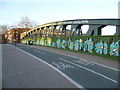 Pedestrianised footbridge on Regent