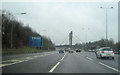 Approaching railway bridge over M25 anticlockwise