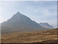 NN2355 : Looking across the A82 and River Coupall to Buachaille Etive Mor by Alan O'Dowd