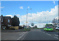 Approaching A418 Bierton Road roundabout