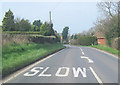 A4117 approaching Stoney Lane crossroads