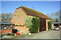 A farm barn which has an Ordnance Survey benchmark