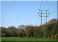 Power lines near Stapehill