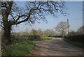 Lane past Wheatcroft Farm