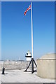 SZ6498 : Union Jack on Southsea Castle by Barry Shimmon