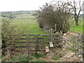 Stile on footpath from High Mickley to Hedley on the Hill