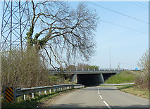 TL0916 : M1 bridge over Coles Lane by Rob Farrow
