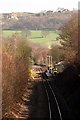 Approach to Brockholes station