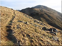 NN0244 : West ridge of Meall Garbh by Richard Webb