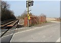 Hamsey Crossing and field entrance, East Sussex