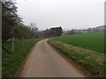 Access lane to Holt Farm