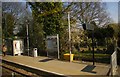 Birkbeck tram stop, from a passing train