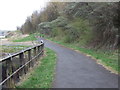 Cycle track beside River Tyne