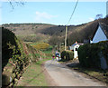 Walkers on Barracks Lane, Burwardsley