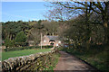 View towards gatehouse from the Sandstone Trail