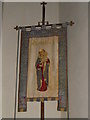 ST5308 : Banner, St Mary's Church by Maigheach-gheal