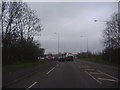 Approaching the roundabout at the end of Watling Street