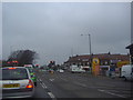 The junction of High Street North and Houghton Road