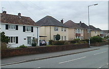 SN7634 : Detached houses, Broad Street, Llandovery by Jaggery